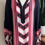 Free People Vintage ‎ Chevron Boho Tunic Dress – Festival Indie Cottagecore small Photo 0