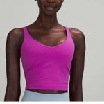  Womens 6‎ Lululemon Align Tank Crop TopVivid Plum Purple Built In Bra Photo 1
