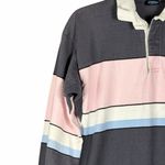 Lands' End Rugby Dress Size Medium Gray Cotton Midi Preppy Pockets Made in USA Photo 10