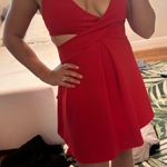 EXPRESS  Cut-Out Red Dress Photo 0