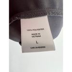 New York & Company Semi Sheer Cap Sleeve Blouse Large Gray Photo 5