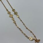 Style & Co Hammered Disc Mixed Chain Station Necklace in Gold-Tone NWT MSRP $30 Photo 2
