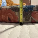 Floral Beaded Bead Purse Handbag With Shoulder Chain Orange And Blue Flower Photo 3