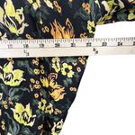 Free People Bodysuit Womens S Black Yellow Floral Intimately Elsa Wrap Plunging Photo 6