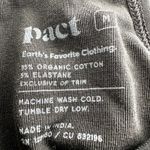 Pact Cool Stretch Lounge Jumpsuit Organic Cotton Cropped Wide Leg Black Medium Photo 2