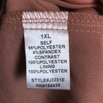 NWT QUII Women’s Faux Wrap Mauve Pink Knit Sheer Long Sleeve Suit Romper Size XL Photo 11