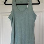 Tahari  Essential Scoop Neck Tank Top Green Blue Size Medium Photo 0