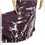 Young Fabulous and Broke Thea Rayon Dress S Raisin Starburst Wash High Low NEW Photo 1