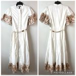 Love by Design  Southampton Embroidered Maxi Dress White Taupe M Photo 2
