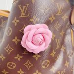 Camellia Flower Vegan Leather Magnetic Bag Charm Photo 2