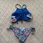 BP  paisley teal bikini set beach summer vacation lake size L paddle boarding Photo 1