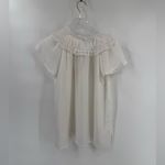 Derek Lam  10 Crosby white short sleeve blouse size large NWT Photo 2