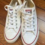 Converse  All Star Cream Sneakers with Red Trim Photo 0