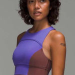 Lululemon  Hike to Swim Top/ Sports Bra Top in Purple & Brown Photo 0