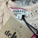 Andree by Unit Chic Two-Tone Leopard Cowl Sweater - Cream and Brown L Photo 2