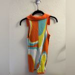 Jaded London  Intarsia Knit Romper Size 2 Groovy 70s Festival Coachella Summer Photo 2