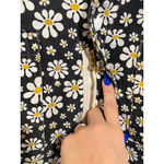 Big Bud Press Lazy Daisy Black Short Sleeve Jumpsuit 2XL Cotton Workwear Floral Size 2X Photo 4