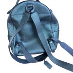 Coach Petite Campus Backpack 23 Green Metallic Polished Pebbled Leather Charm Photo 1