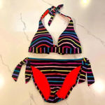 Victoria's Secret VICTORIA’S SECRET Rainbow Bikini Size Small/Med RARE, SOLD OUT ONLINE Photo 1