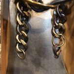 ShoeDazzle faux snake & chain heels‎ Brown Size 8 Photo 6