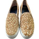 Anthropologie Keds x Sneakers Size 7.5 Triple Decker Slip On Calf Hair Animal Photo 0