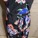 Yumi Kim  Women Black‎ Floral Rush Hour Wrap Maxi Dress Size Medium Photo 2