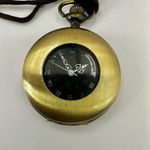 roman numeral gold tone stop watch Photo 3