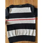 Ralph Lauren Lauren  Boatneck Black & White Stripped Sweater Size L Photo 2