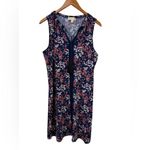 MICHAEL Michael Kors Navy and Pink Floral summer Dress size L Blue Size L Photo 7