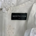 White Fox Boutique White Fox White Summer Crush Mini‎ Dress Size Small Ruffled Frill Sleeve Photo 1
