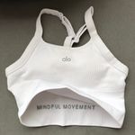 Alo Yoga Seamless Ribbed Favorite Bra Tank White XS Photo 3