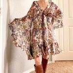 Roberto Cavalli  Silk Printed Bell Heather Dress Photo 7