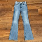 ZARA  Long High Rise Flare Jeans Photo 2