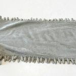 Chico's Silver Gray Lightweight Scarf Rayon Blend Lace Edge Wedding Wrap Skinny Photo 5