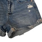 We The Free Women's 31 Curvy Distressed Button Fly Denim Jean Short Photo 4