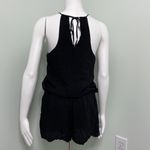 Nanette Lepore  Carmenita Embroidered Romper Black size medium Photo 5
