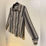 East 5th  Striped Collared Button Down Shirt | Blouse | Top Photo 1
