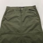 Sanctuary  Dark Burnt Olive Canvas Split Front Triple Threat Maxi Skirt 29 New Photo 1