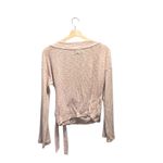 Billabong Wrap Mode Top Beige Size L Boho Beach Neutral Minimalist Spring Cute Photo 9