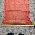 Chico's Chico’s 100% Linen Elegant Orange Woven Resortwear Spring Scarf Photo 3