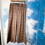 Free People  vintage wide leg plaid trousers Photo 1