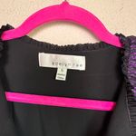 Adelyn Rae  Barbara Metallic Purple Ruffled Tiered Midi Party Dress S Photo 10