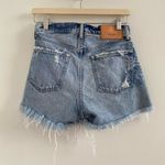 Moussy Vintage Blue Distressed Denim Jean Shorts Size 24 Photo 5