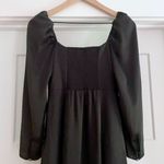 Aritzia Wilfred Square Neck Satin Midi Dress Black Size 0 XS Photo 3