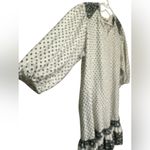 Knox Rose  shirt Dress Cream Polka Dots pockets ruffle Photo 2