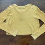 Wild Fable Yellow Cropped Long Sleeve Photo 1