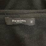 REBORN NEW YORK Solid Black Classic Knee Length Dress 1X Long sleeve ribbed Photo 4