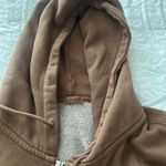 Brandy Melville John Galt  Christy Zip-Up Oversized Hoodie Photo 3