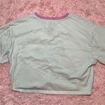 Oversized Embroidered Barbie Tshirt Crop Top Womens Pink Graphic Shirt Size M Photo 5