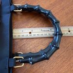 Tianni purse Tianni Retro Mod Handbag Purse Black With Multicolored Embroidered Dots Photo 11